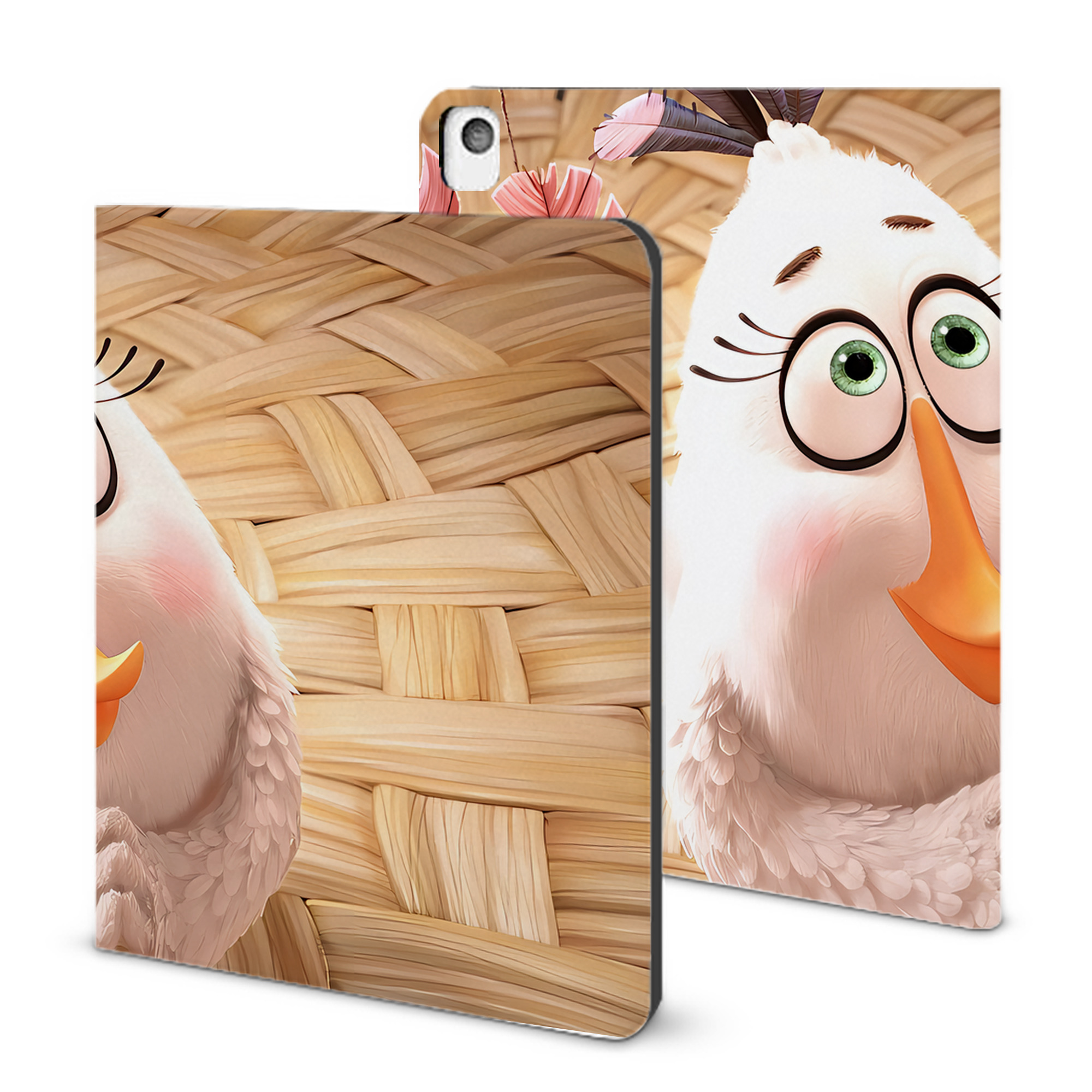 （画像用） Angry Birds アングリーバード IPadケース ペンホルダー付き ブックスタイルデザイン